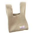 thumbnail image 2 of Bolso de hombro tejido jinwen Bolso de compras organizador de moda Bolso tejido para axila Beige, 2 of 8