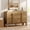 Walnut, variant on Mid Century 6 Drawer Dresser for Bedroom, Wide Modern Chest of Drawers with Curved Profile Design, Wood Closet Clothes Storage Organizer for Bedroom, Living Room