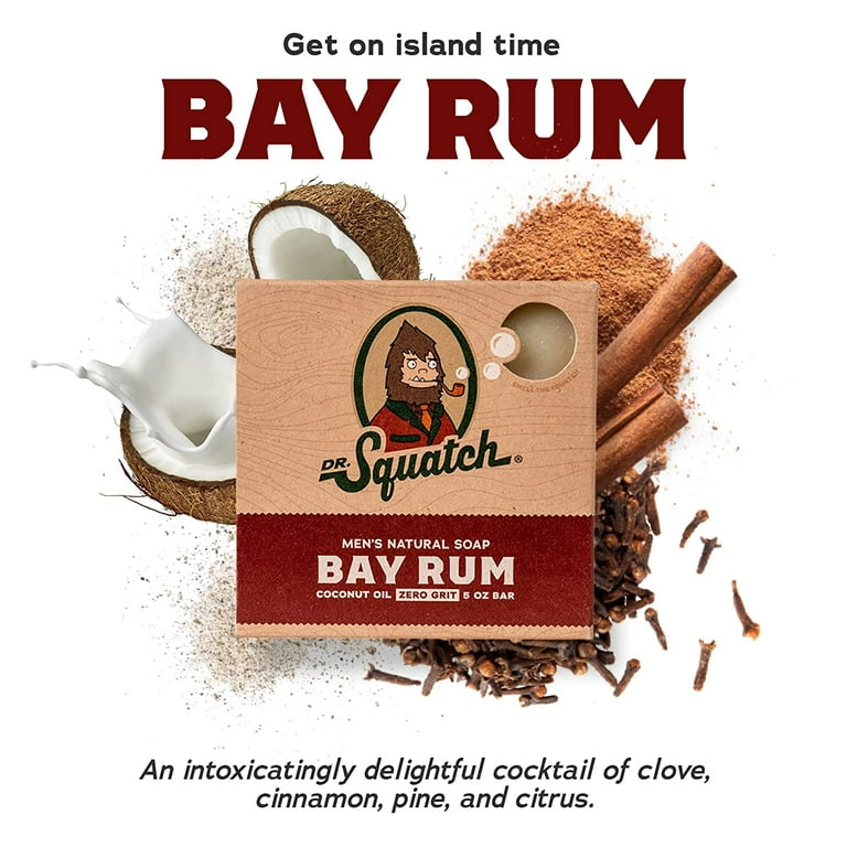 Dr. Squatch Bay Rum Bar Soap –