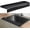 Black, variant on Sink Edge Protector with Suction Cup 20" , Silicone Sink Splash Guard for Kitchen & Bathroom, Protect Countertop from Scratches, Stains, for Stainless Steel Granite Quartz-Clear