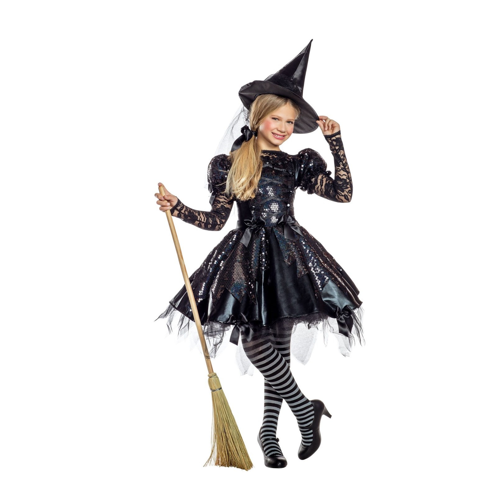 Halloween Girl's Dark Witch Costume