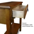 thumbnail image 4 of Leick Furniture Wood Wave Console Table in Medium Oak Finish, 4 of 8