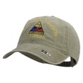 thumbnail image 2 of U.S. Army 49th Armored Division Embroidered Washed Solid Pigment Dyed Cotton Twill Brass Buckle Cap - Khaki OSFM, 2 of 5
