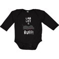 thumbnail image 3 of Inktastic Lab Life is Ruff Labrador Retriever Boys or Girls Long Sleeve Baby Bodysuit, 3 of 5