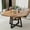retro color, variant on Huisuilinss Round Dining Table For 4-6,Farmhouse Kitchen Table With Storage,47" Circle Dinner Table With Wood Tabletop For Home Living Room Meeting Room Apartment,Chair Not Included