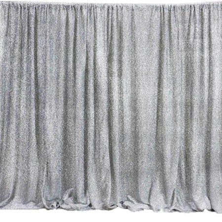 Efavormart 20ft x 10ft Silver Spandex Party Wedding Backdrop Photography Background Fabric Photo Booth Backdrop Studio Background