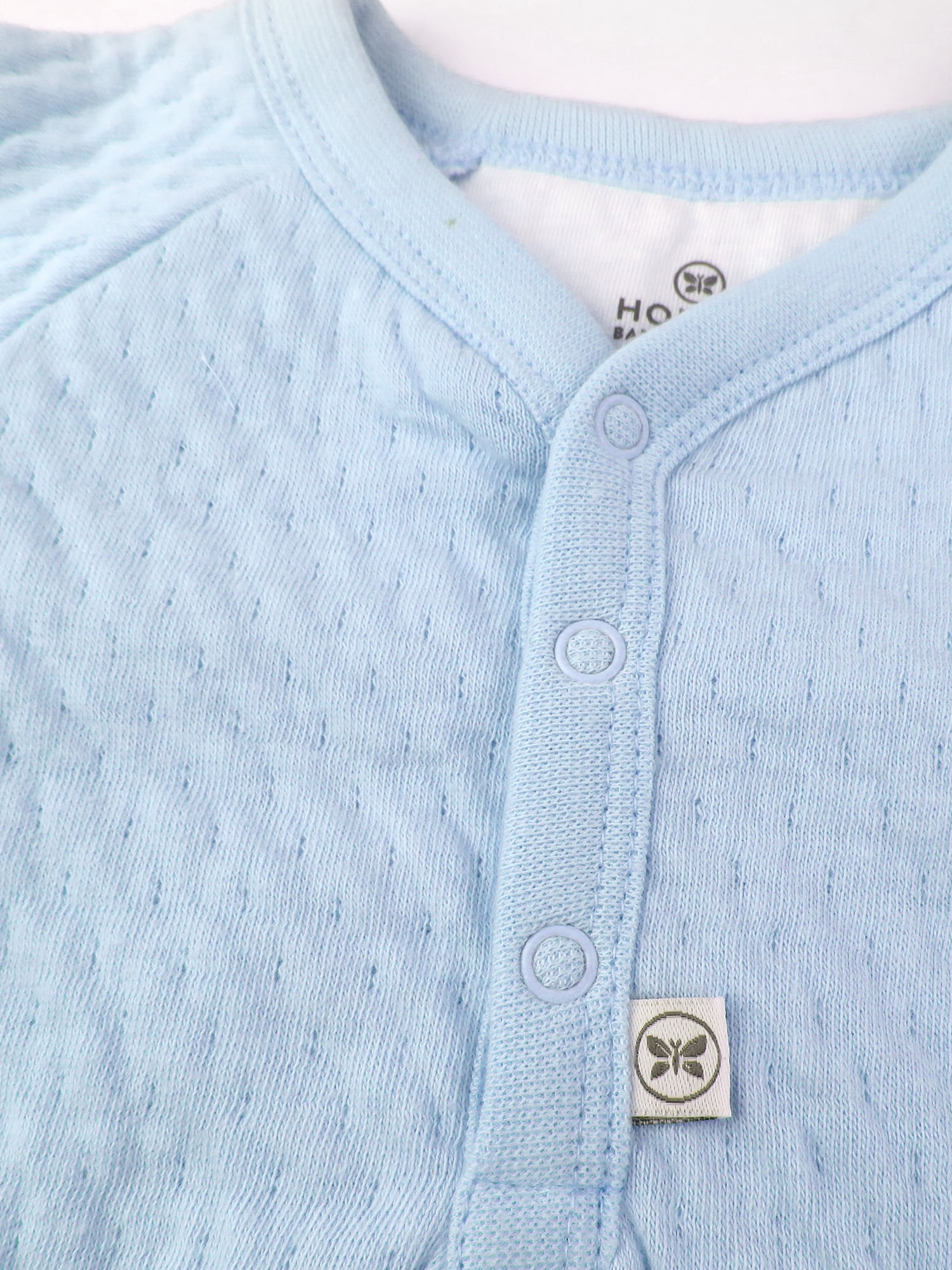 Honest Baby Clothing Baby Boy or Girl Gender Neutral Organic Cotton Center Front Snap Matelasse Coverall, Preemie-24 Months