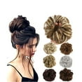 thumbnail image 4 of WASHWEPE Pieza De Ponytail Khaki Con Peluca De Rizo Esponjoso Para Uso En Fiestas, 4 of 5