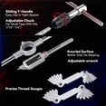 thumbnail image 5 of KOOPOOL 80-Piece Professional Tap and Die Set, SAE and Metric Threading Tool Kit for Internal & External Thread Repair (NC/NF/NPT Compatible), 5 of 6