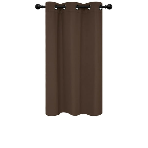 Deconovo 1 Panel Brown Grommet Thermal Insulated Blackout Curtain for Darking Bedroom, 42×54 inch