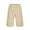 Khaki, variant on GHSOHS Mens Casual Cotton Linen Shorts Elastic Waist Drawstring Striped Shorts Large Size Loose Fit Beach Shorts with Pockets Summer Sport Short Pants,Black L