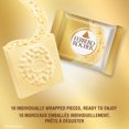 thumbnail image 4 of FERRERO ROCHER, 10 Individually Wrapped, Premium Hazelnut White Chocolate Squares, 4 of 10