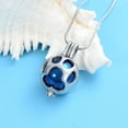 thumbnail image 3 of Pet Cremation Jewelry For Ashes Urn Necklace Mini Ball Hollow Cremation Jewelry Pawprint Locket Keepsake Memorial Pendant, 3 of 7