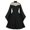 Black, variant on LSLJS Hallow Women Casual Dress Half High Collar Neck Soild Long Sleeve Women's Dress, Gothic Dress
