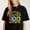 Black-5, variant on Colorful Unicorn Heart Graphic for Social Studies Teachers Funny Magical Casual Tee print T Shirt