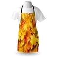 thumbnail image 3 of Fall Apron Wet Fall Leaves in Rainy Weather Maple Tree Nature in November Change of Seasons Theme, Unisex Kitchen Bib Apron with Adjustable Neck for Cooking Baking Gardening, Multicolor, by Ambesonne, 3 of 3