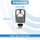 thumbnail image 5 of Silicona Inteligente Llavero Estuche Cubierta Protector para Auto Plateado Tono, 5 of 7
