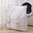 thumbnail image 2 of Juego de 2 bolsas de lavandería delicadas de malla de panal con cremallera, con asa, apertura extra grande, diseño de ampliación lateral, productos para bebés, almohadillas de limpieza facial,, 2 of 5