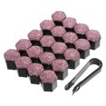 thumbnail image 1 of Unique Bargains 20 Pcs Couvre-Écrou de Roue 17mm Faux Cristal Bling Couvre-Écrou de Roue Universel Jaune, 1 of 7