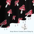 thumbnail image 6 of Red Mushroom Dot Black Pattern Shower Curtain 72"x72" ,Bathroom Decorative Shower Curtains Set with 12 Hooks,Modern Waterproof Washable Shower Curtain, 6 of 6