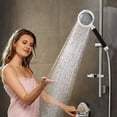 thumbnail image 5 of JingChun Space Aluminum Shower Nozzle，Pressurized Bathroom Faucet Shower Head， Water Heater Household Bath Shower Head Four-Point Universal Interface Removable and Easy To Clean, 5 of 8