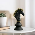 thumbnail image 7 of Resin Chess Statue Sculpture Ornaments Modern Figurine Crafts Table Games Accessories for Home Decoration Table Cabinet Arrangement Knight, 7 of 7
