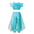 thumbnail image 2 of Disney-vestido de princesa Jasmine para niña, conjunto de ropa de Halloween para fiesta de cumpleaños, Carnaval, Cosplay, lámpara ágica de Aladdín, 2 of 3