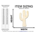 thumbnail image 2 of Unfinished Wood Cactus Shape 14" / 1/4", 2 of 3