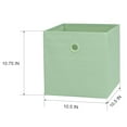 thumbnail image 7 of Your Zone Kids Collapsible Fabric Storage Bin, 10.5" x 10.5" x 10.75", Sage Green, 7 of 7