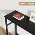 thumbnail image 6 of Entryway Table, Console Table for Living Room, 39.3" Sofa Table with Adjustable Shelf, Color Block Console Table for Entryway, Living Room, Hallway, Bedroom, Black, 6 of 7