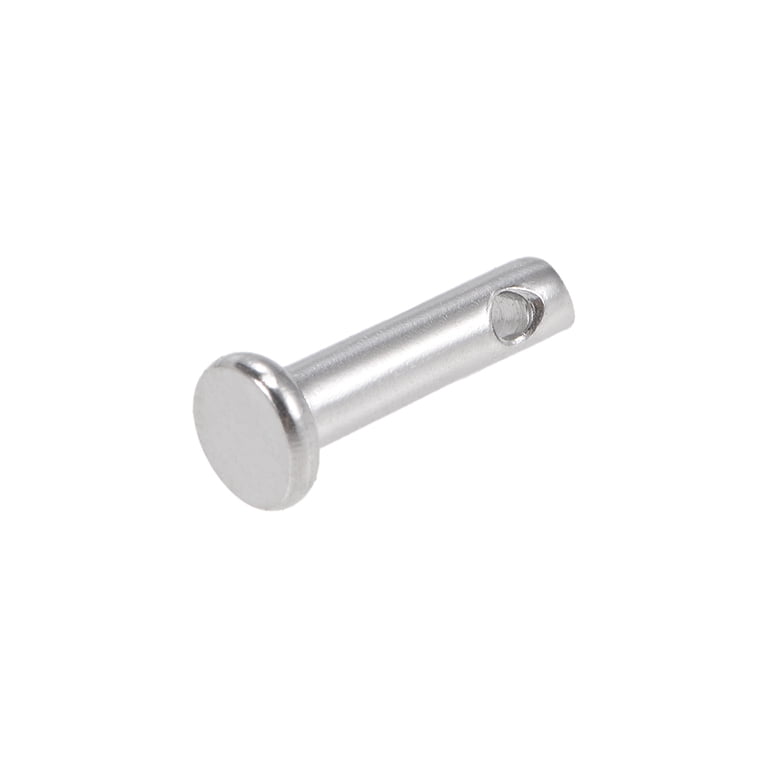 Uxcell Single Hole Clevis Pin – 10mm X 40mm Flat Head, 304 Stainless Steel, Link Hinge Pin For Machinery, Furniture & Industrial Projects (1-Piece)
