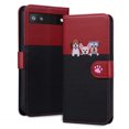 thumbnail image 1 of Compatible with Google Pixel 6A Cute Animals Pattern Wallet Case with Card Slots Flip Cover, 1 of 5