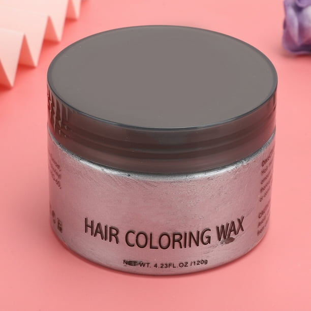 Cera para el color del cabello, 120g Tinte para el cabello profesional, cera para el color del cabello temporal para hombres y mujeres, larga duración, fácil de aplicar y lavar Ecomeon no
