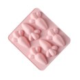 thumbnail image 2 of Moldes para tartas Molde de silicona de zanahoria de 6 cavidades Herramienta de decoración de tartas Molde para fondant de chocolate para postres y cupcakes (Rosa), 2 of 7