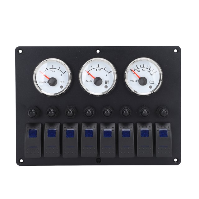 Juego de Indicadores Digitales ANGGREK Panel de Instrumentos 12-24 V Resistente a la Intemperie