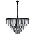 thumbnail image 2 of Urban Classic Sydney 33-Light Metal Royal Cut Chandelier - Matte Black, 2 of 2
