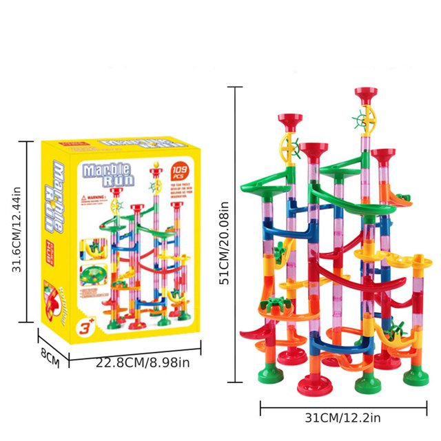 PENGXIANG Track Roller Ball Building Blocks 3D Three-dimensional Maze Pipe Diy Assembled Building Blocks For 3+ Years Old
