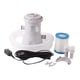 thumbnail image 1 of Bomba de filtro para piscina, bomba de agua eléctrica, estanque de pesca para el hogar, equipo de piscina al aire libre con manguera, fácil uso, 110V, 600 galones, 1 of 8