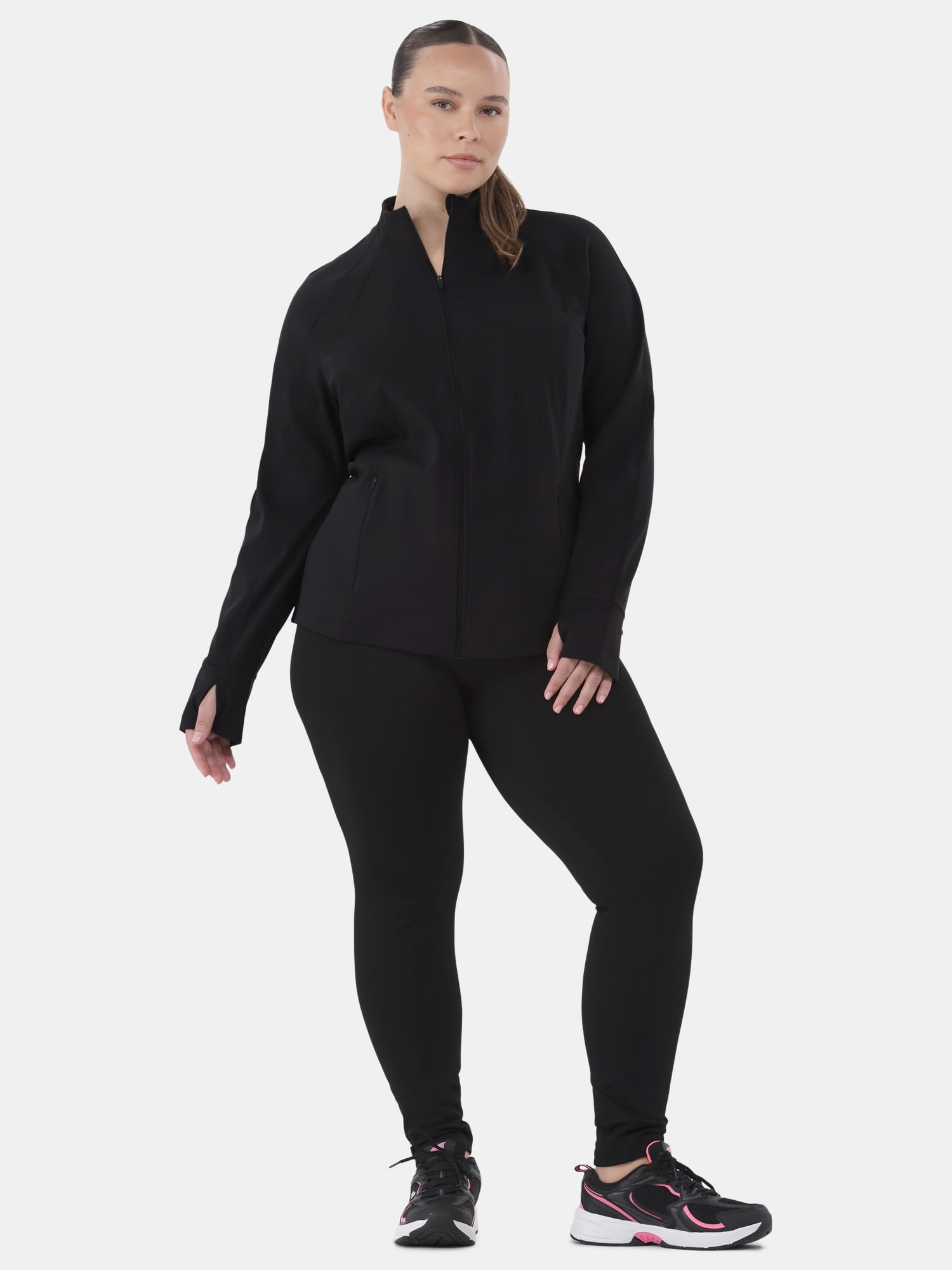 Avia Women's and Women's Plus SoftSculpt Zip-Up Active Jacket, Sizes XS-4X