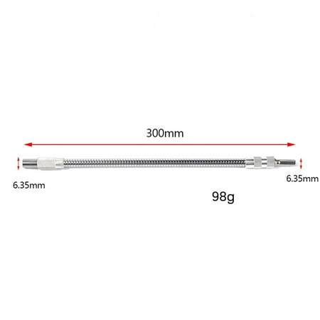 

BAMILL 1/4 Hex Flexible Shaft Bit Holder Impact Driver Ratchet Screwdriver Extend Rod