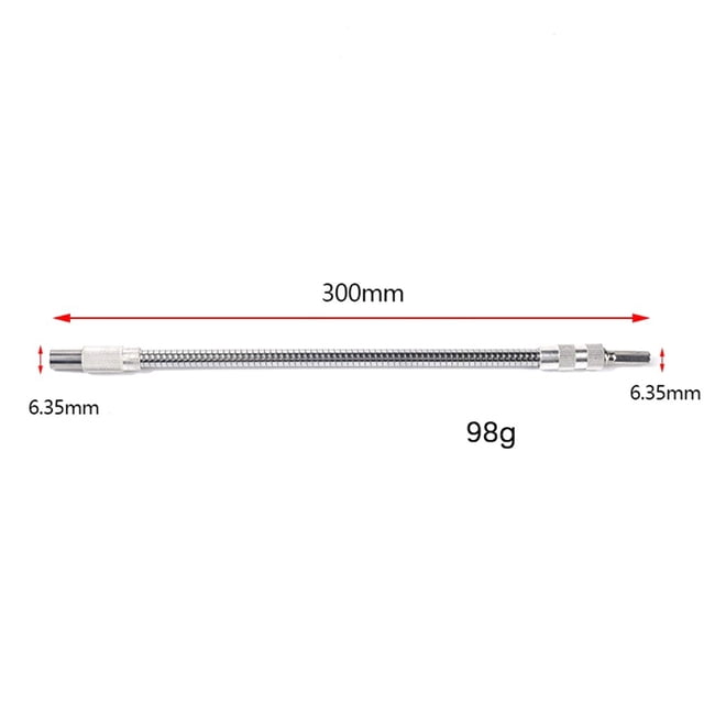 MYG Support de Mèche Flexible 1/4 Hexagone, Vis à Cliquet, Tige d'Extension