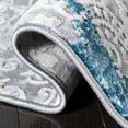 thumbnail image 5 of SAFAVIEH Meadow Derbhile Medallion Area Rug, Light Grey/Blue, 6'7" x 6'7" Round, 5 of 8