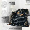 thumbnail image 2 of Birthday Gifts,Unique Best Gift Blanket 40x50in for Daughter from Mom,Moon and Stars Love Blankets,Ideas for Women Girls Neice Lightweight Throw,Happy Festival Party Decor, 2 of 6