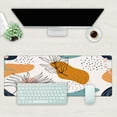thumbnail image 2 of Desk Mat, Boho Abstract Leaves Extended Gaming Mouse Pad Large, 31.5"x11.8" Big Mouse Pad with Non-Slip Base and Stitched Edge, Long Computer Keyboard Mouse Mat for Home Office Work, 2 of 6
