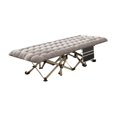 thumbnail image 4 of Cuna plegable para acampar, cama plegable para invitados, cuna para dormir para adultos, siesta en la oficina Gris, 4 of 8
