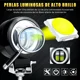 thumbnail image 4 of Faros Auxiliares Led Lupa Ojos De Ángel Moto 3 Modos Niebla, 4 of 8