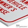 thumbnail image 5 of Reserved Parking Violators Towed Away Sign, 24x36 Corrugated Plastic, 5 of 7
