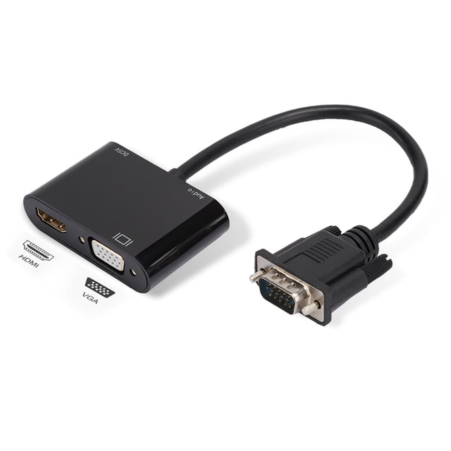 Cable convertidor de vídeo VGA a HDMI VGA HD Adaptador plug-and-play para proyector de ordenador