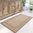 thumbnail image 4 of FRABE Bathroom Rugs Non Slip with Rubber Backing, Extra Soft Plush Microfiber Bath Rug Absorbent, Machine Washable Bath Mat Quick Dry for Tub, Shower, Hotel, Beige, 24"x43", 4 of 10