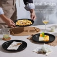 thumbnail image 2 of Vesteel Dinner Plates Set of 6, 7.9inch Ceramic Stoneware Sets for Home Restaurant, Farmhouse Dinnerware for Serving Steak, Pizza, Dishwasher & Microwave Safe, 2 of 8